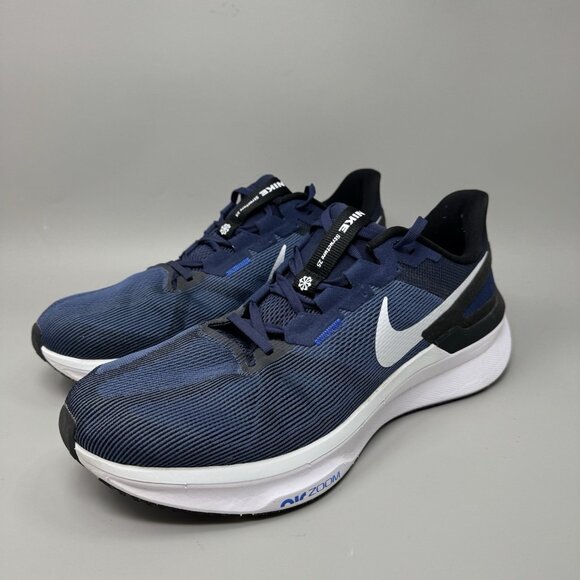 Nike Mens Air Zoom Structure 25 DJ7883-400 Blue Running Shoes Sneakers Size 14 - Picture 3 of 9